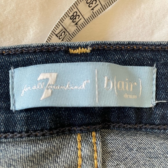 👖 7 For All Mankind b(air) Cropped Boot Denim - Picture 7 of 11